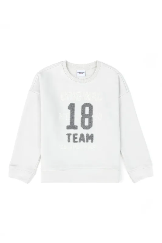 Свитшот с вышивкой для девочек - G084SZ0820RORGI Толстовка жен. детс. (VR049, 5_6)