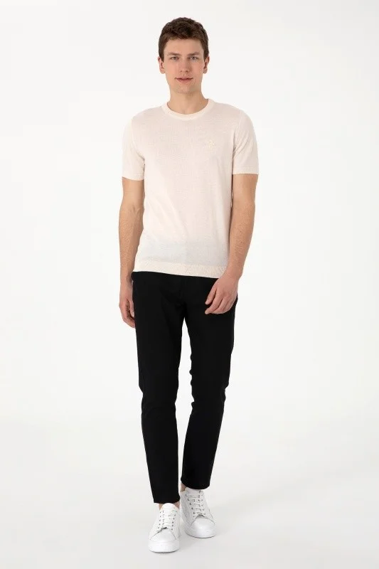 Брюки из хлопка с добавлением льна прямые - G081SZ0780ALLER Брюки муж. (VR046, 33, 32)