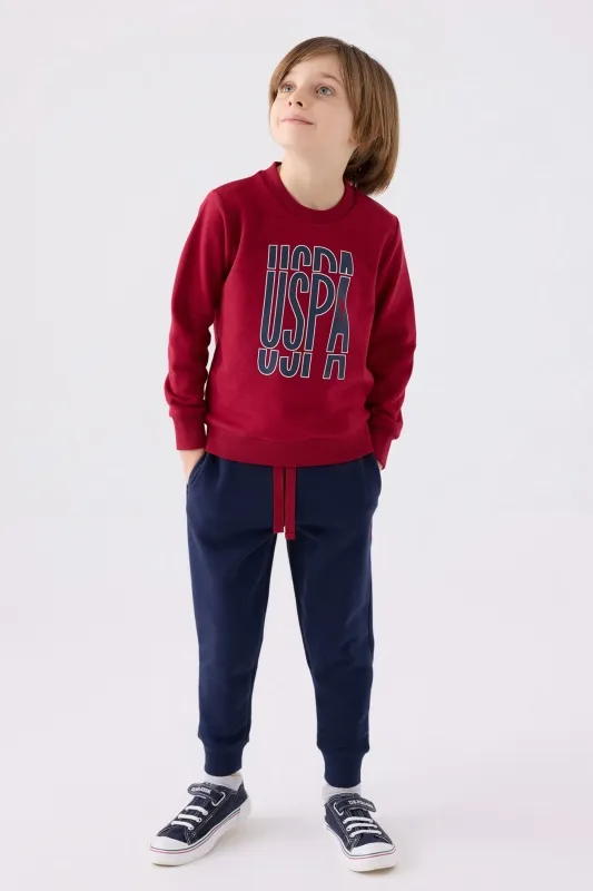 Свитшот и спортивные брюки для мальчиков - G083SZ0HF0US1901 Костюм дом. муж. детс. (VR014, 12_13)