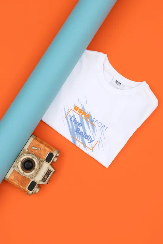 Футболка с надписью для мальчиков - G083SZ0110PALIKIDS Футболка муж. детс. (VR013, 6_7)