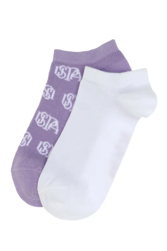 Носки хлопковые короткие, 2 пары - A082SZ013P02YELP Носки жен. (VR034)