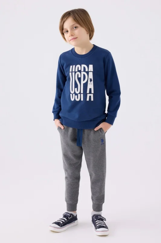 Свитшот и спортивные брюки для мальчиков - G083SZ0HF0US1901 Костюм дом. муж. детс. (VR028, 10_11)