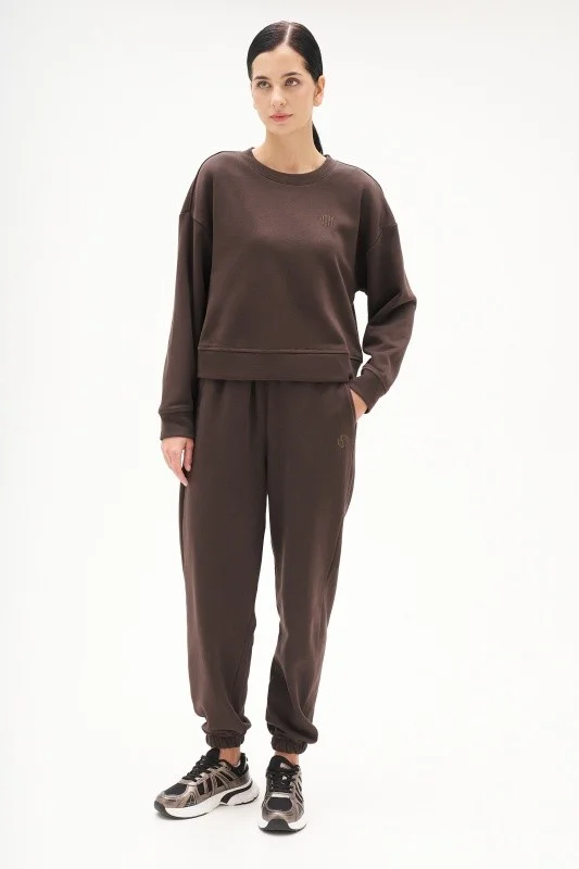 Спортивные брюки из хлопка - G082SZ0OP0ART_FERTO_SK025 Брюки спорт. жен. (VR084, 2XS)