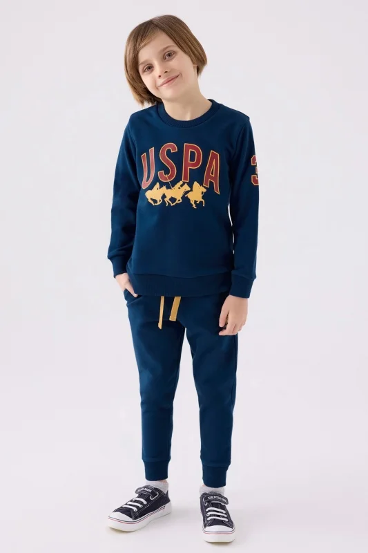 Свитшот и спортивные брюки для мальчиков - G083SZ0HF0US1908 Костюм дом. муж. детс. (VR028, 12_13)