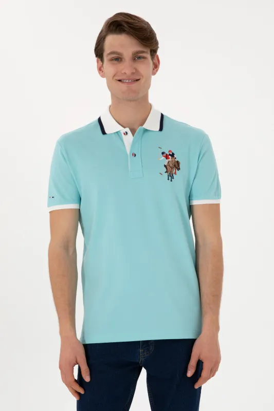 Футболка-поло из хлопка с контрастной окантовкой - G081SZ0110SD01IY025 Футболка муж. (VR007, S)