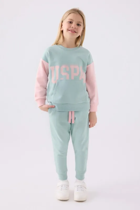 Свитшот и спортивные брюки для девочек - G084SZ0HF0US1994 Костюм дом. жен. детс. (VR048, 4_5)