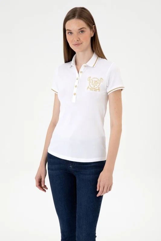 Футболка-поло из хлопка - G082SZ0110SARVANA135 Футболка жен. (VR013, L)