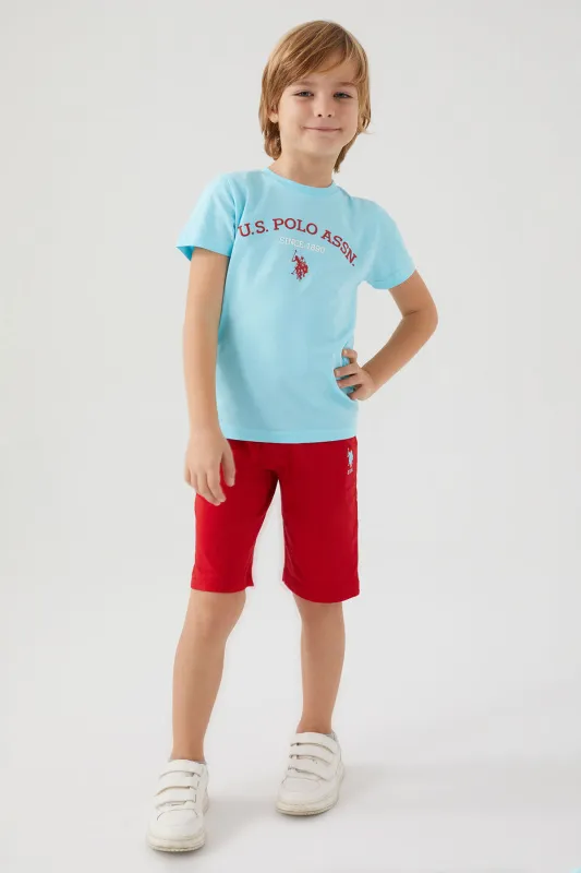 Футболка и шорты для мальчиков - G083SZ0HF0US1369 Костюм дом. муж. детс. (VR090, 6-7)