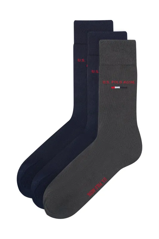 Носки высокие, 3 пары - A081SZ013P01JACK24_3_R Носки муж. (200)