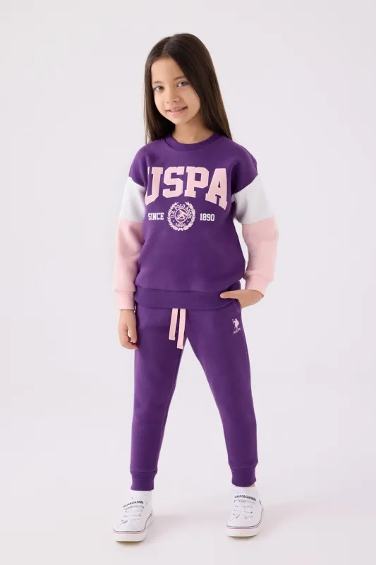 Свитшот и спортивные брюки для девочек - G084SZ0HF0US1973 Костюм дом. жен. детс. (VR038, 5)