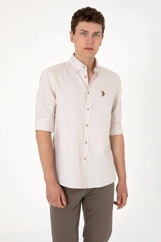 Рубашка из хлопка прямая - G081SZ0040CEDCOLORREG025Y Сорочка муж. (VR049, XS)