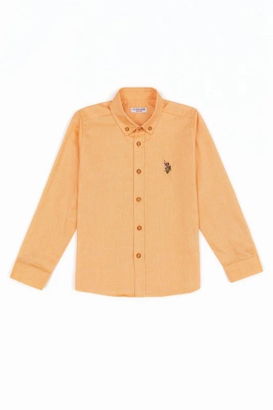 Рубашка из хлопка прямая для мальчиков - G083SZ0040CEDCOLORKIDS022Y Сорочка муж. детс. (VR094, 10_11)