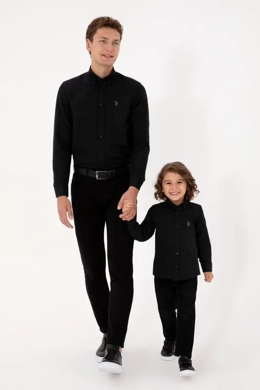 Рубашка хлопковая для мальчиков - G083SZ0040E_METOKIDS25K Сорочка муж. детс. (VR046, 13_14)