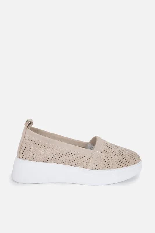 Слипоны кожаные с перфорацией - S082SZ0330Y21SHARON Обувь жен. (VR011, 39)