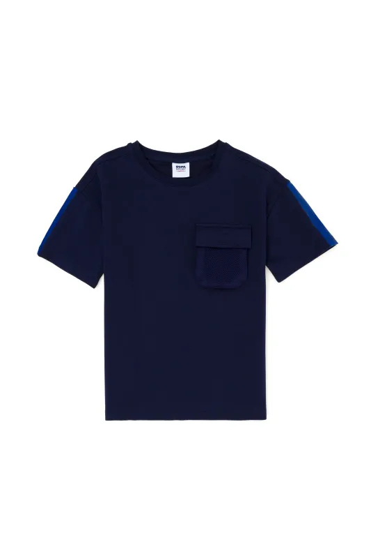 Футболка с нагрудным карманом для мальчиков - G083SZ0110RC_RISANKIDS Футболка муж. детс. (VR033, 12_13)