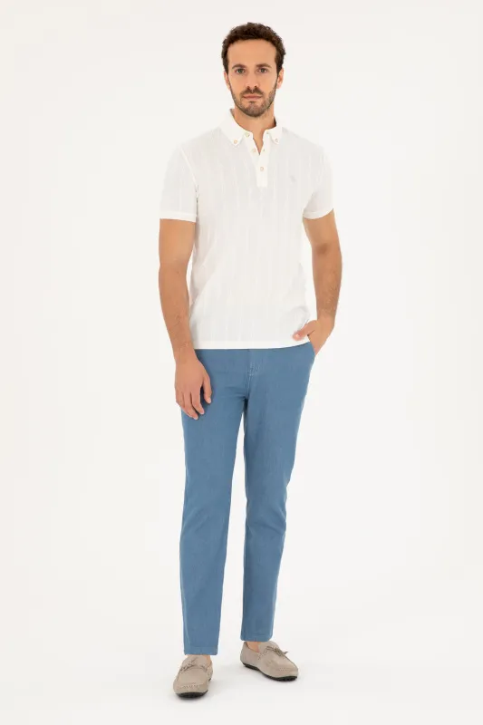 Джинсы летние на кулиске зауженные - G081SZ0800FOLDEN24Y_INDIGO Джинсы муж. (VR028, 29, 34)