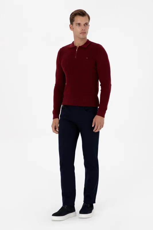 Брюки текстурированные прямые - G081SZ0780MICALEX25K_REG Брюки муж. (VR033, 38, 33)