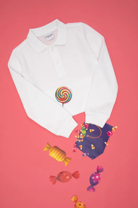 Поло с длинным рукавом из хлопка для мальчиков - G083SZ0820TP01KIDSSK024 Толстовка муж. детс. (VR013, 4_5)