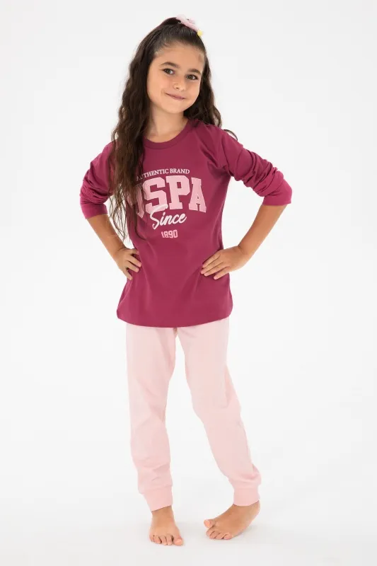 Пижама с длинным рукавом из хлопка для девочек - G084SZ0HF0US1966 Костюм дом. жен. детс. (VR038, 10_11)