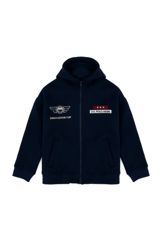 Толстовка на молнии с капюшоном для мальчиков - G083SZ0820GATNARKIDS Толстовка муж. детс. (VR033, 7_8)