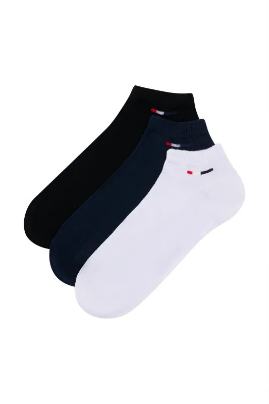 Носки короткие, 3 пары - A081SZ013P02JAMES_3_R Носки муж. (001)