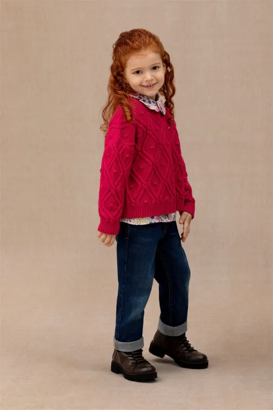 Джинсы зауженные для девочек - G084SZ0800VERAKIDS-M Джинсы жен. детс. (DN0022, 12_13)