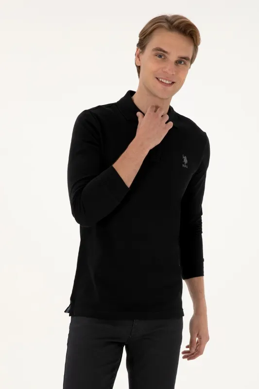 Поло с длинным рукавом из хлопка - G081SZ0820TP01SK025 Толстовка муж. (VR046, XL)