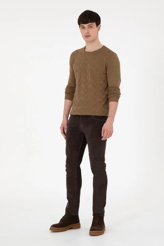 Брюки вельветовые зауженные - G081SZ0780CORDUROY24K Брюки муж. (VR029, 40, 34)