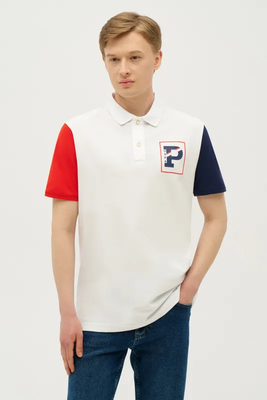 Футболка-поло из хлопка - G081SZ0110POLO_R Футболка муж. (VR013, XL)