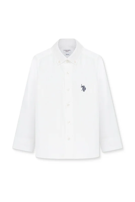 Рубашка из хлопка прямая для мальчиков - G083SZ0040CEDROKIDS Сорочка муж. детс. (VR013, 8_9)