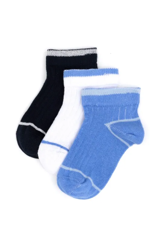 Носки хлопковые короткие, 3 пары - A083SZ013P02TOMMY Носки муж. детс. (VR032, 5X)