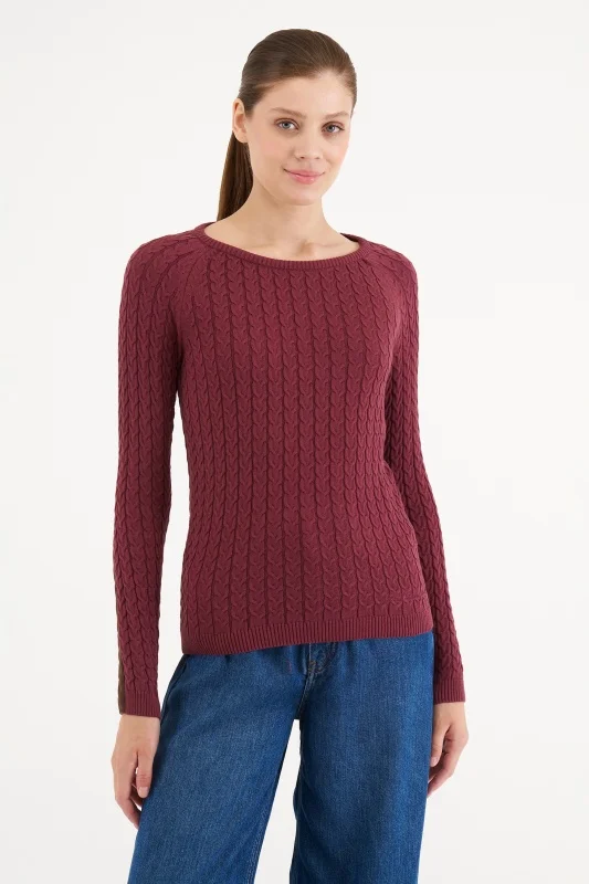 Джемпер из хлопка с косами - G082SZ0TK0ART_MERY Кофта жен. (VR177, XS)