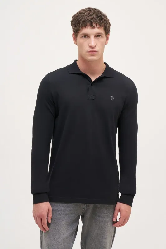 Поло с длинным рукавом из хлопка - G081SZ0820ART_TP01 Толстовка муж. (VR046, XL)