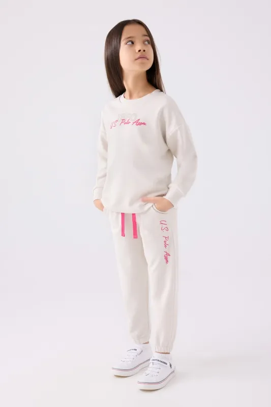 Свитшот и спортивные брюки для девочек - G084SZ0HF0US1988 Костюм дом. жен. детс. (VR047, 4_5)