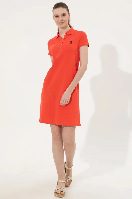 Платье-поло из хлопка свободное - G082GL0750GURLIN22 Платье жен. (VR213, XS)
