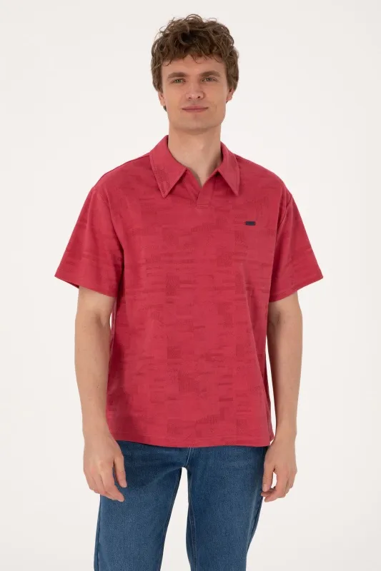 Футболка-поло из хлопка оверсайз - G081SZ0110KARDE Футболка муж. (VR223, L)