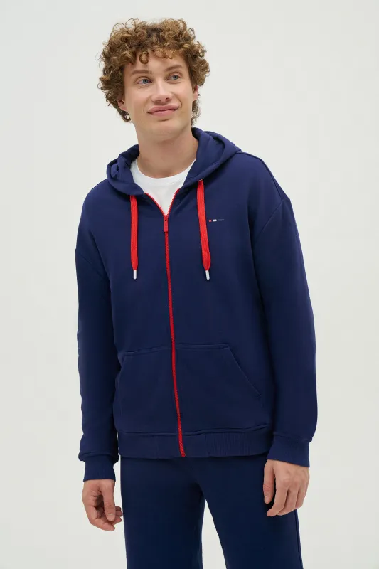 Толстовка на молнии с капюшоном - G081SZ0820TIMET-R Толстовка муж. (VR033, L)