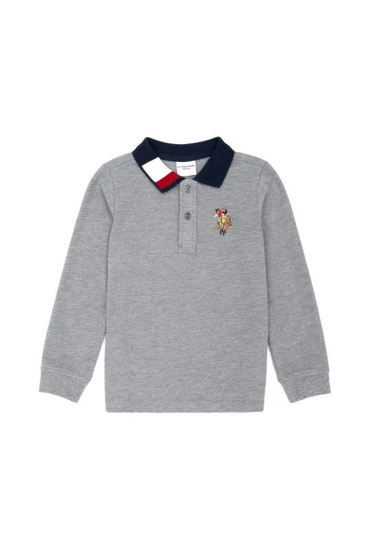 Поло с длинным рукавом из хлопка для мальчиков - G083SZ0820SD01KIDSSK023-B Толстовка муж. детс. (VR086, 1)