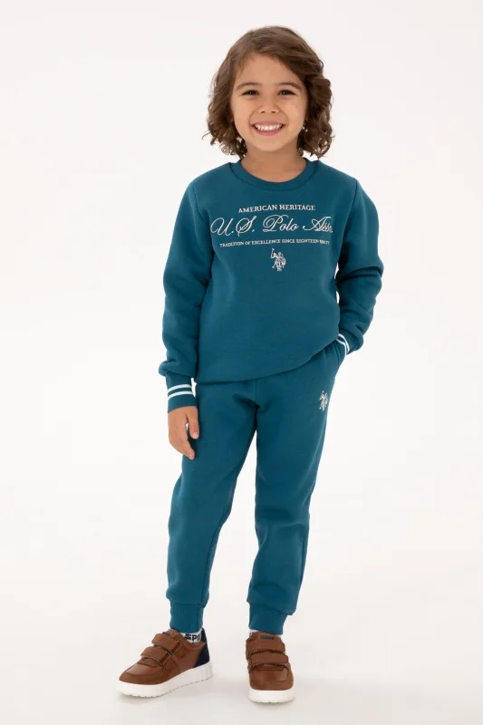 Свитшот и спортивные брюки хлопковые для мальчиков - G083SZ0HF0US2225 Костюм дом. муж. детс. (VR101, 12_13)