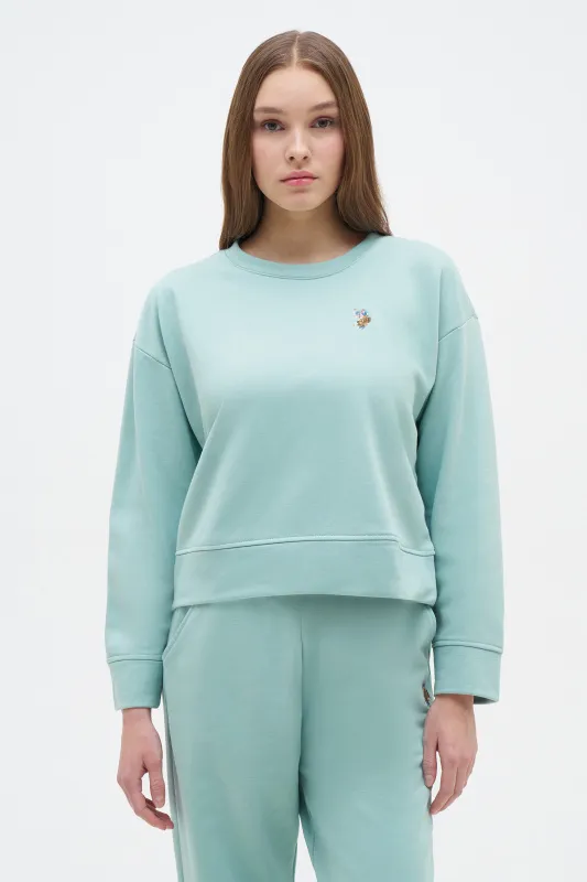 Свитшот с хлопком укороченный - G082SZ0820R_FELTA_SK024 Толстовка жен. (VR048, XS)