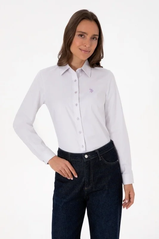 Рубашка из хлопка приталенная - G082SZ0040CRISTA025K Сорочка жен. (VR245, 42)