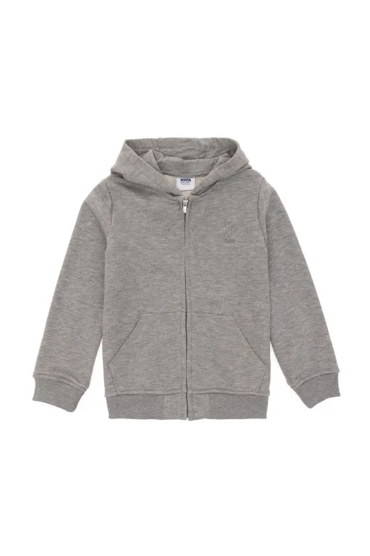 Толстовка на молнии с капюшоном для мальчиков - G083SZ0820GARMANKIDSSK024 Толстовка муж. детс. (VR086, 5_6)