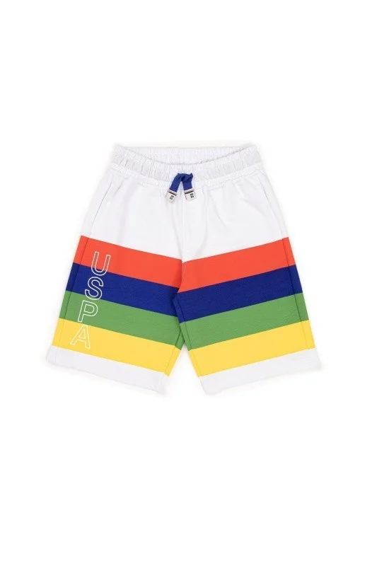Шорты спортивные из хлопка в полоску - G083SZ0OS0RADVI Брюки спорт. муж. детс. (VR013, 7_8)