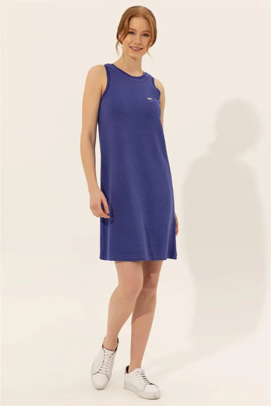 Платье мини из вискозы без рукавов - G082SZ0750FORE Платье жен. (VR212, XS)
