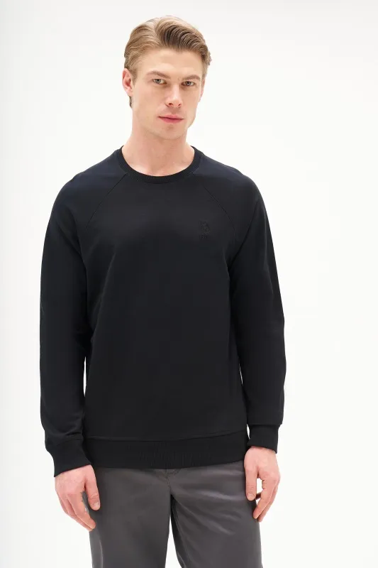 Свитшот однотонный с логотипом - G081SZ0820ART_OUTGRARDOSK25 Толстовка муж. (VR046, XS)