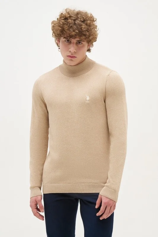 Водолазка из хлопка с воротником-стойка - G081SZ0TK0YBS_BSK24 Кофта муж. (VR123, 4XL)