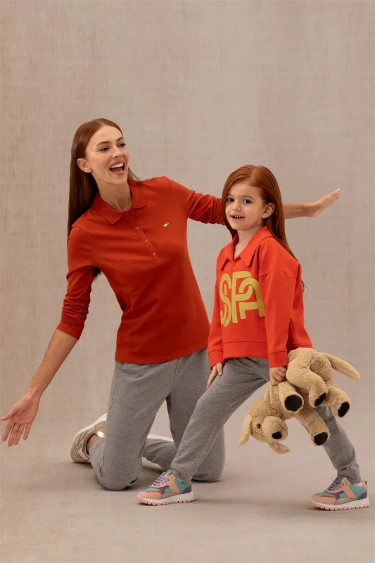 Свитшот с отложным воротником для девочек - G084SZ0820PIRAG-E Толстовка жен. детс. (VR181, 6_7)