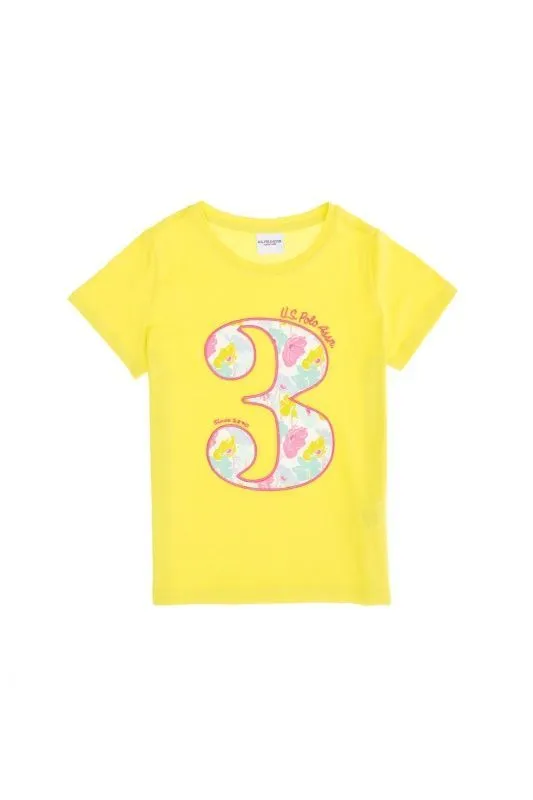 Футболка из хлопка с аппликацией - G084SZ0110PAY Футболка жен. детс. (VR168, 5_6)