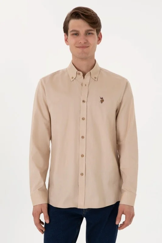 Рубашка из хлопка прямая - G081SZ0040CEDCOLORREG025Y Сорочка муж. (VR015, M)