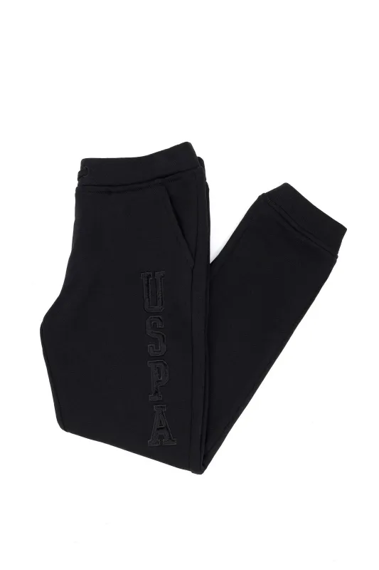 Спортивные брюки с вышивкой для девочек - G084SZ0OP0RT01-SK023 Брюки спорт. жен. детс. (VR046, 9_10)
